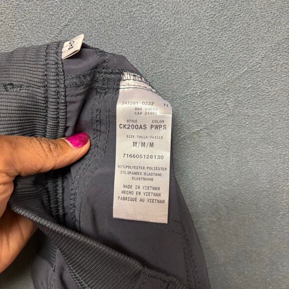 Cherokee Infinity Men’s Scrub Pants M Short Pewter Gray Medical Work Stretchy - Picture 14 of 16